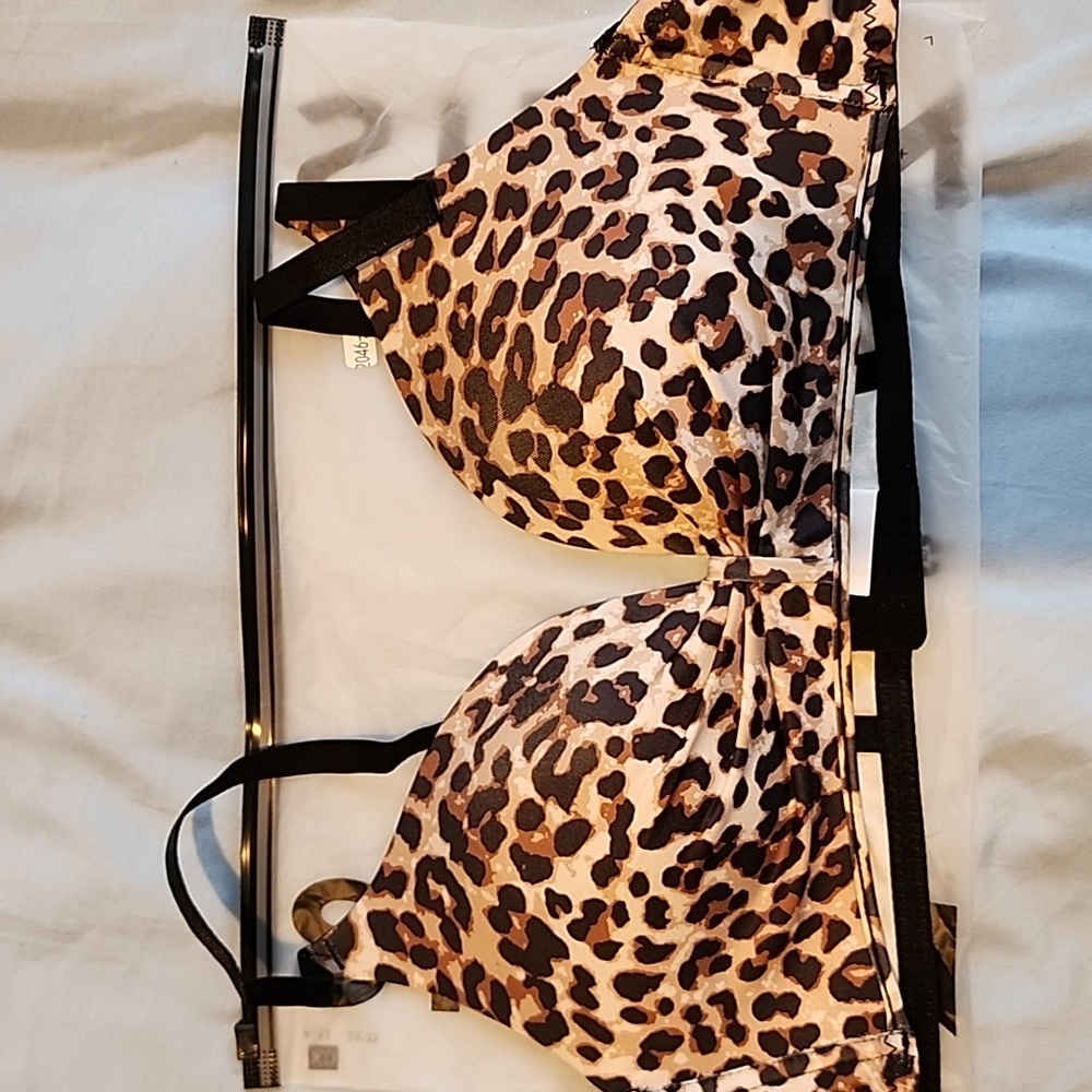 Shein Leopard Bra
